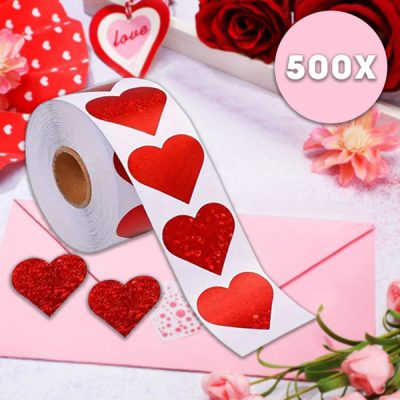Szív alakú matricák (500db) | HEARTSTICKER