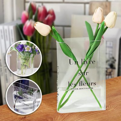 Elegáns könyv alakú váza virágoknak | FLOWERFRAME