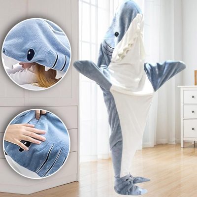 Cápa dizájnos kényelmes takaró | SHARKOI