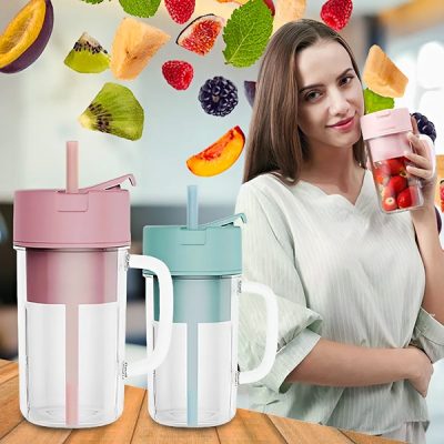 Hordozható vezeték nélküli turmixgép szívószállal | BLENDZY
