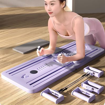 Összecsukható pilates deszka ellenállási szalagokkal és időzítővel | PILARAFIT