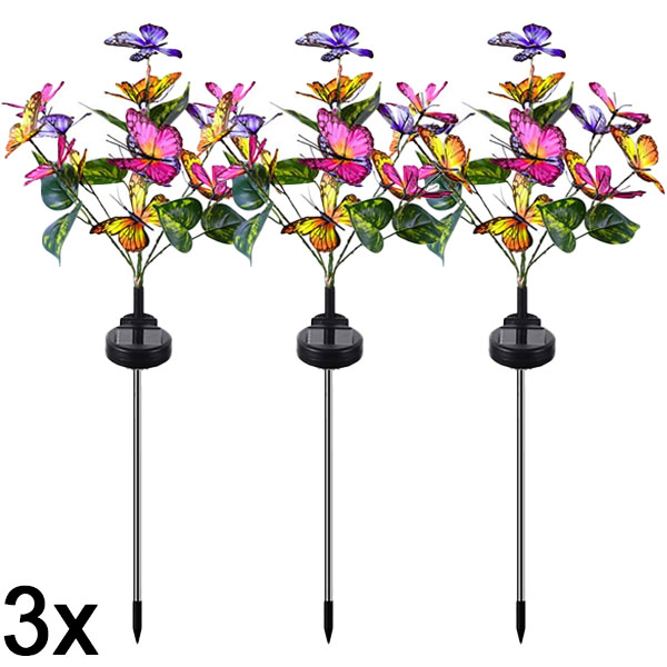 3x Napelemes Kültéri Pillangófények | FLUTIX