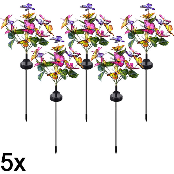 5x Napelemes Kültéri Pillangófények | FLUTIX