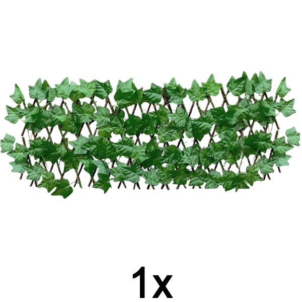 1x Kihúzható borostyán kerítés panel – 30×180 cm, UV-álló, szerszám nélkül | GREENFENCE